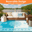 Alfombra patio impermeable reversible 9x18ft