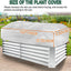 Cubierta rectangular para plantas 4x3ft tela con cremallera
