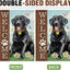 Bandera jardín perro labrador negro patas estampado
