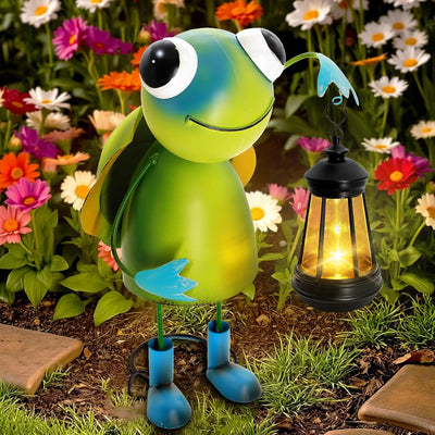 Estatuas solares tortuga impermeable decoración jardín