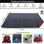 Manta impermeable acolchada 82x55" para playa camping