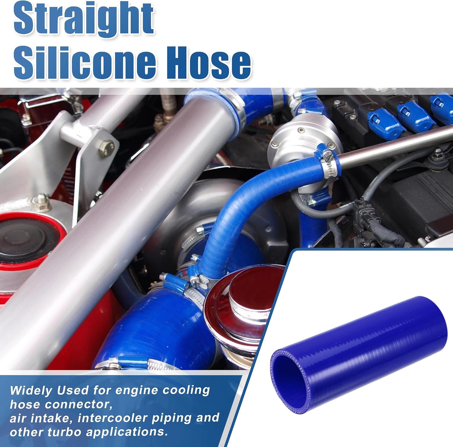 Manguera silicona reforzada 4 capas admisión intercooler coche