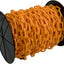 Carrete cadena plástica seguridad naranja 2pulg 125ft