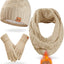 Conjunto gorro invierno mujer forro suave 3en1