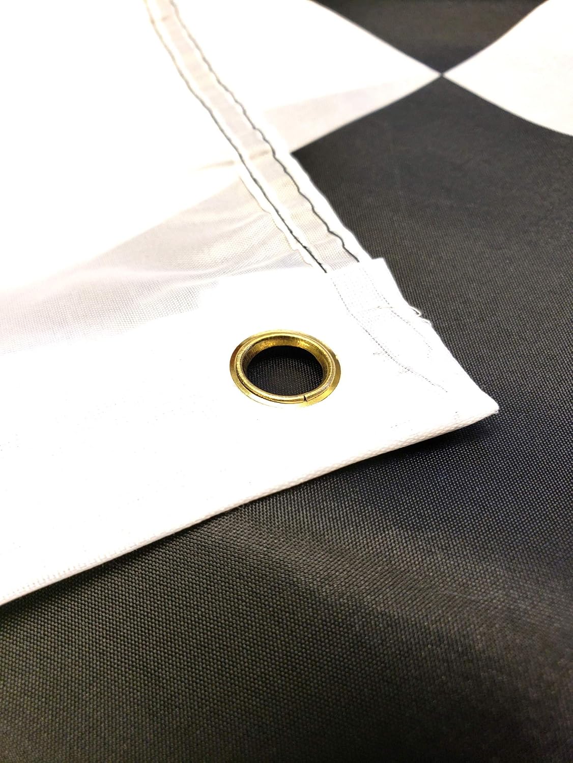 Bandera a cuadros 3x5ft tela poliéster con ojales latón