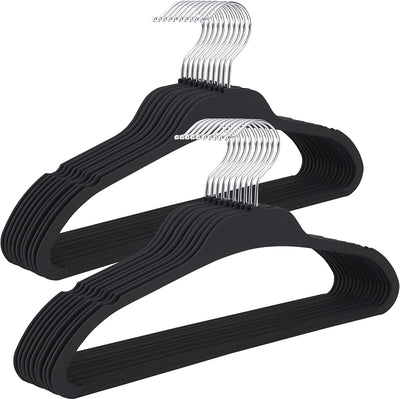 Perchas goma antideslizantes 20 pzas inox delgadas