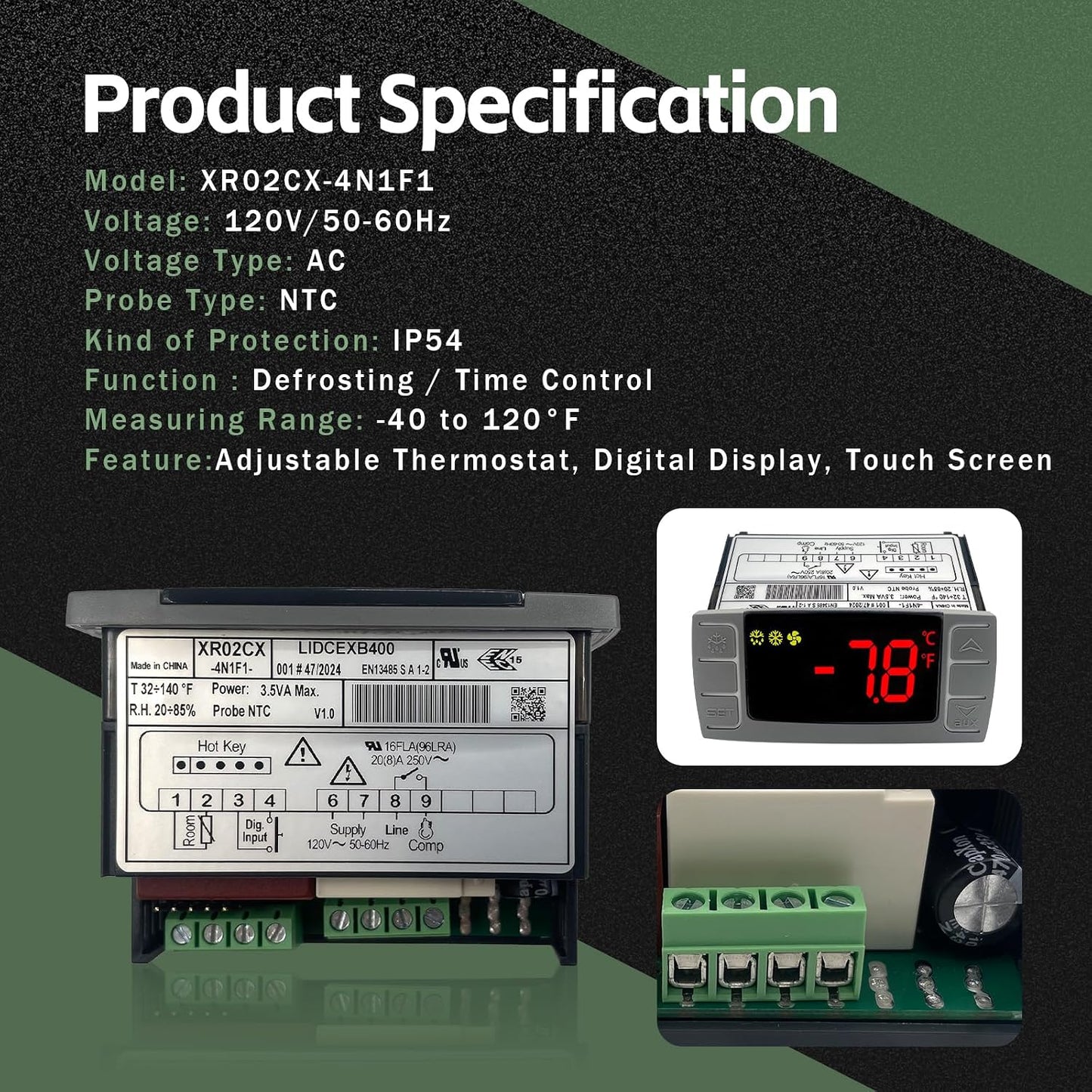 Control temperatura refrigerador Dixell 120V con sondas NTC