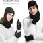 Set 3 Pzas Gorro Bufanda Guantes Táctil Invierno Calentador