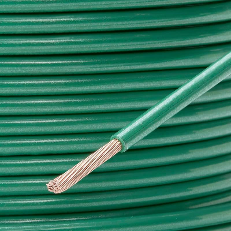 Cable cobre trenzado THHN verde 14 AWG 600V