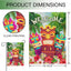 Bandera jardín tropical hibisco 12x18"