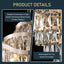 Candelabro cristal K9 9 niveles 16 luces doradas 24pulg