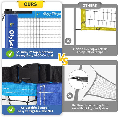 Conjunto bádminton y voleibol 4 raquetas 3 pajaritos