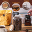 2 Pzas Tarros Vidrio 1/2gal Tapas Herméticas Almacenamiento