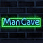 Letrero Neón Man Cave para Niños Gamers