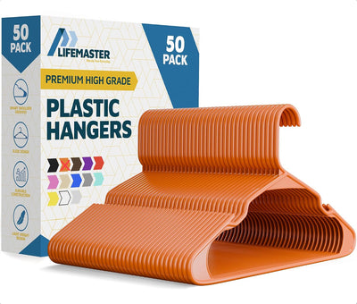 Perchas plástico resistente para ropa vestidos abrigos 5lb
