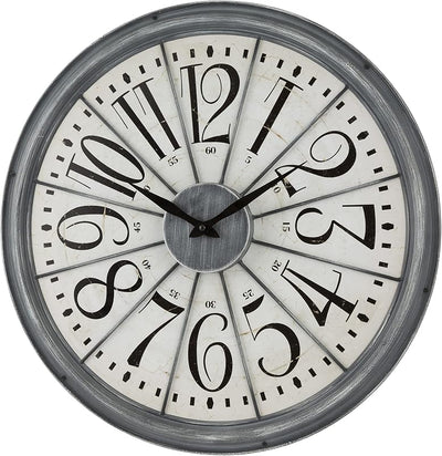 Reloj pared cuarzo Alice gris 20pulg