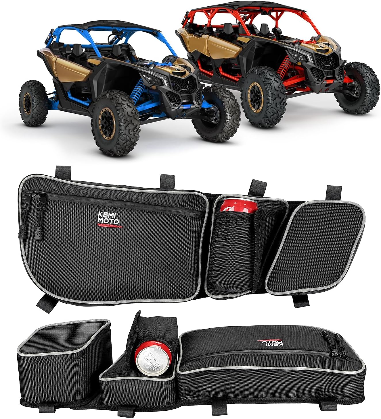 Bolsas puerta X3 con portavasos Can-Am 17-24