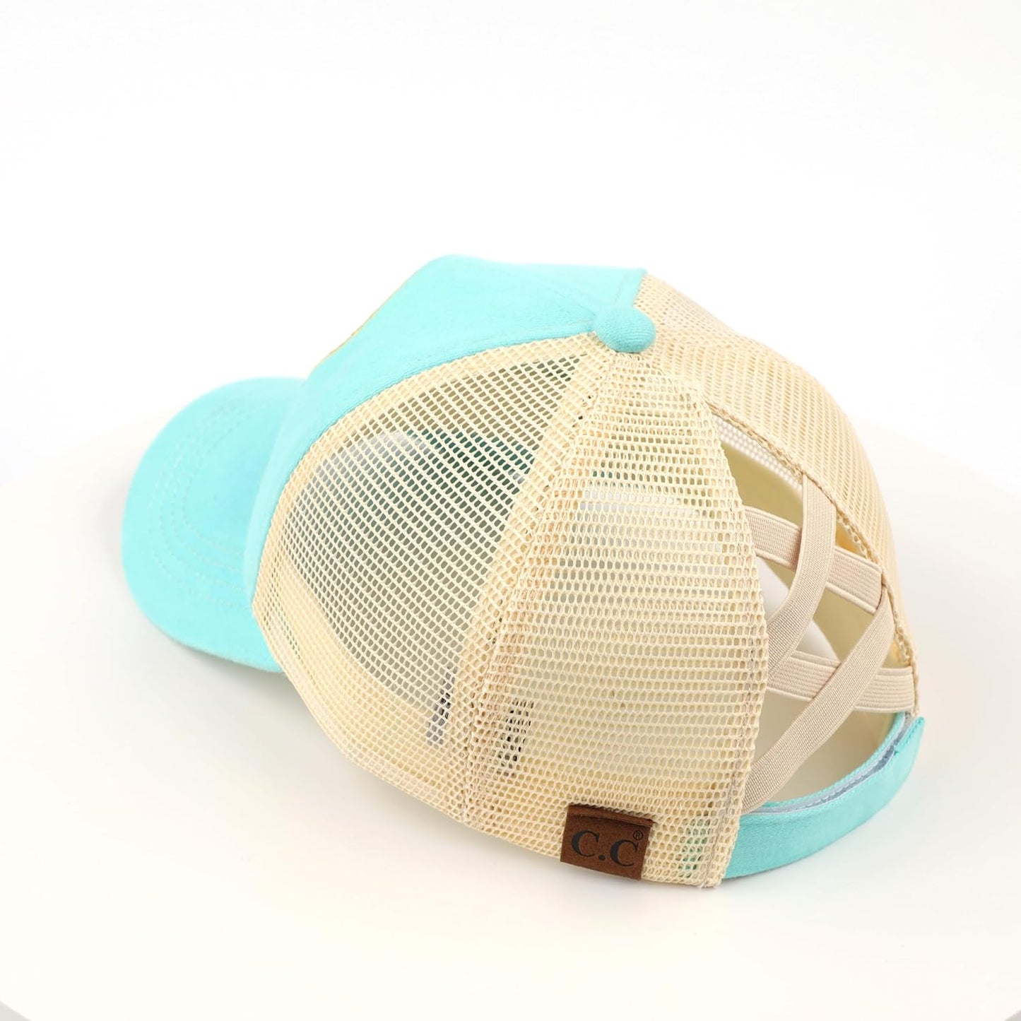 Sombrero ajustable con parche de algodón desgastado