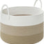 Canasta tejida para ropa bebé y juguetes 20x13" marrón