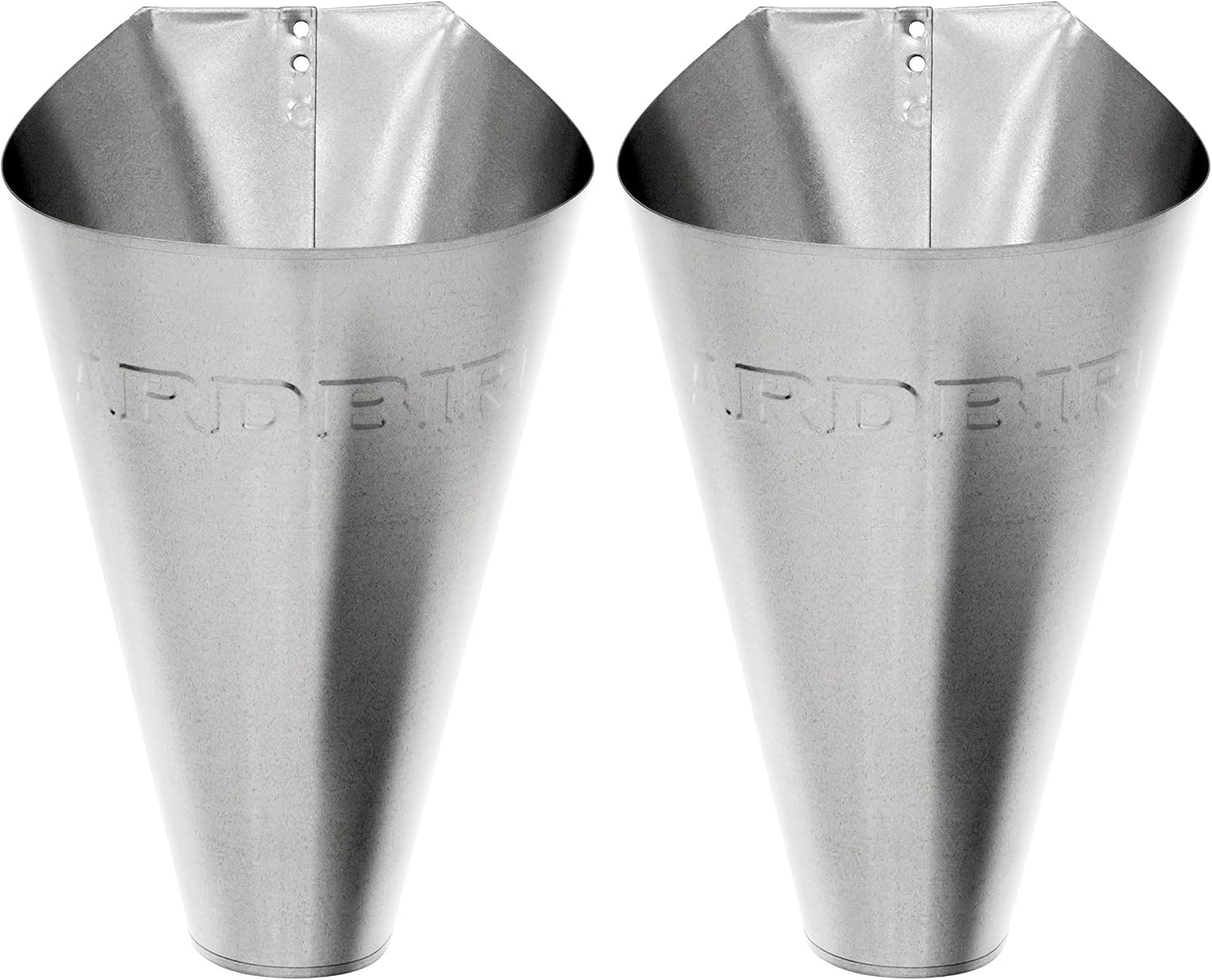 Conos retención aves corral 6-12lb acero galvanizado 2 pzas