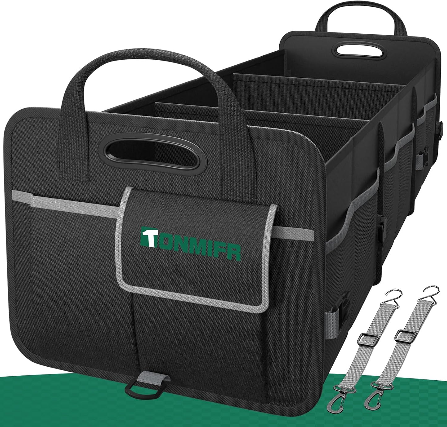 Organiz. maletero SUV sedán 600D impermeable con ganchos