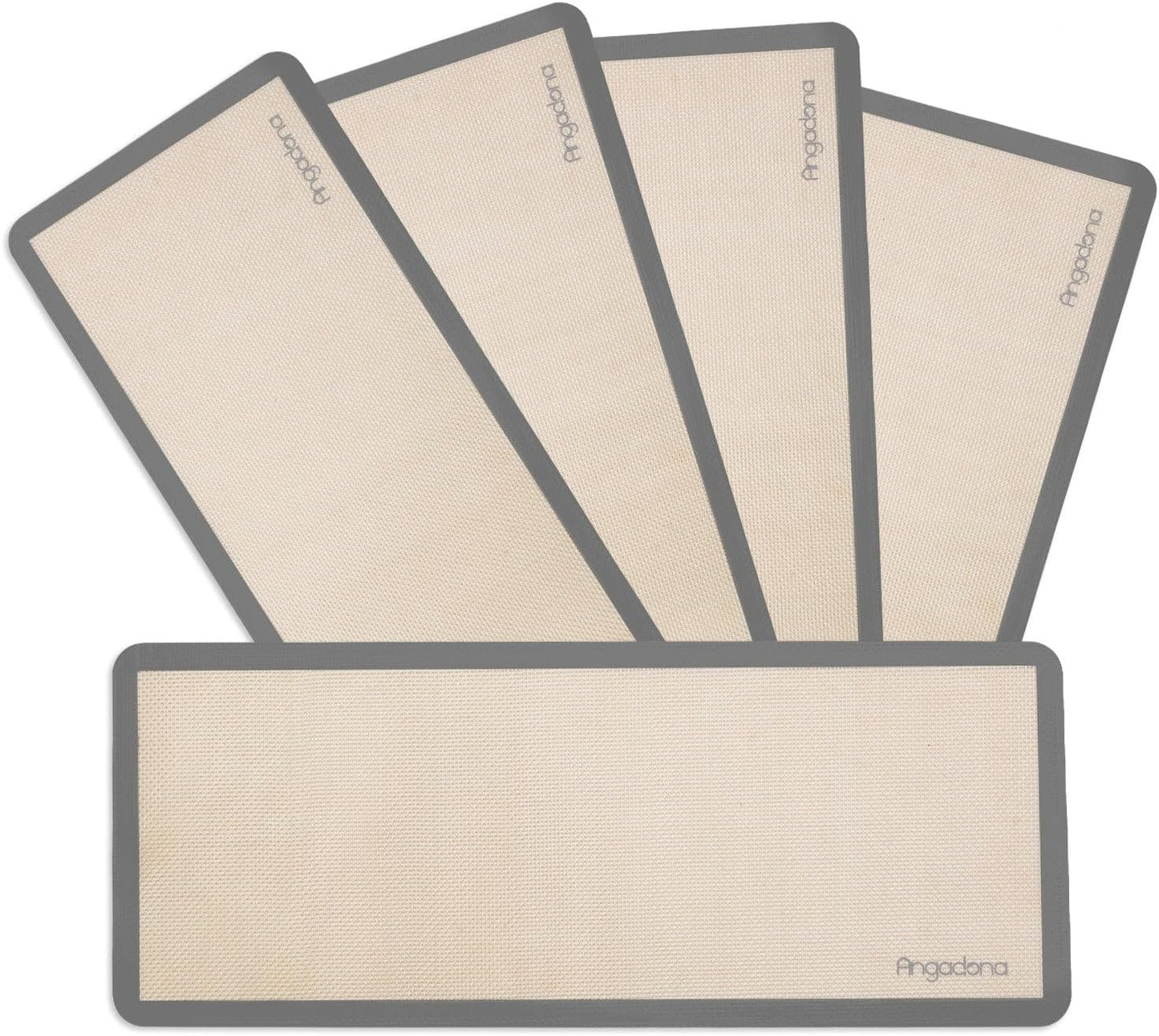 5 Alfombrillas Silicona para Hornear Mediano Gris