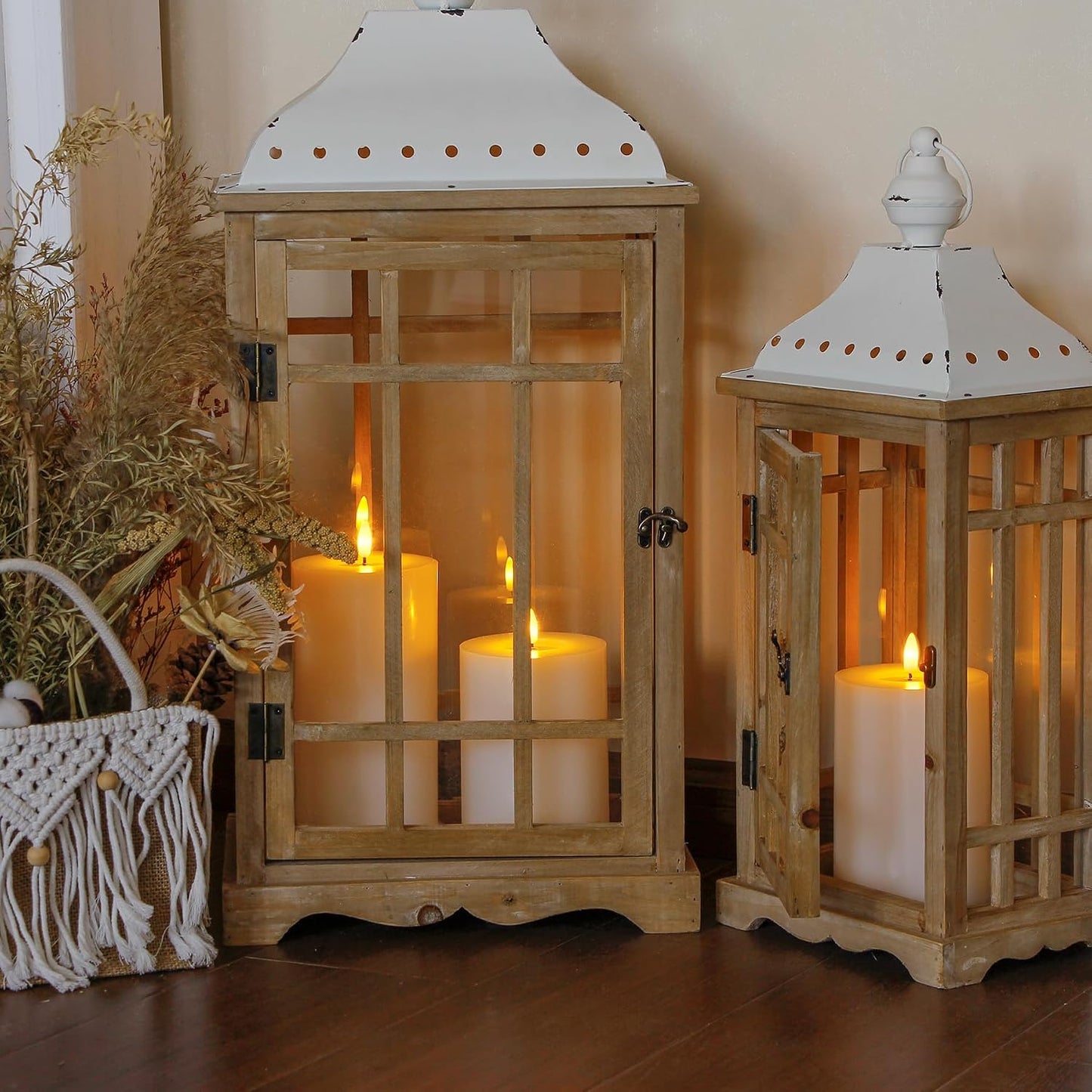 Velas LED parpadeantes 4x8pulg temporizador decoración