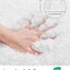 Alfombra baño blanca 36x24" antiderrap microfibra