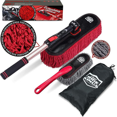 Escoba coche exterior mango extensible kit cepillos