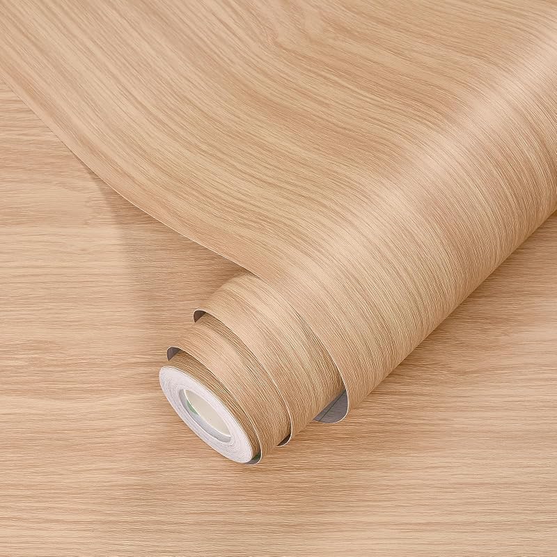 Papel contacto roble autoadhesivo 24x394" para muebles