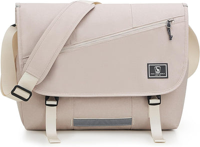 Bolsa mensajero 15.6pulg para laptop oficina viaje blanco