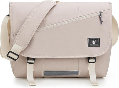 Bolsa mensajero 15.6pulg para laptop oficina viaje blanco