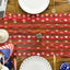 Camino mesa gasa roja 120pulg 4 de Julio decoración fiesta
