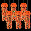 6 Pzas Faroles Papel Halloween Interior Exterior