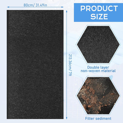 Tela geotextil no tejida 31.5pulg x 7ft para pozo seco drenaje