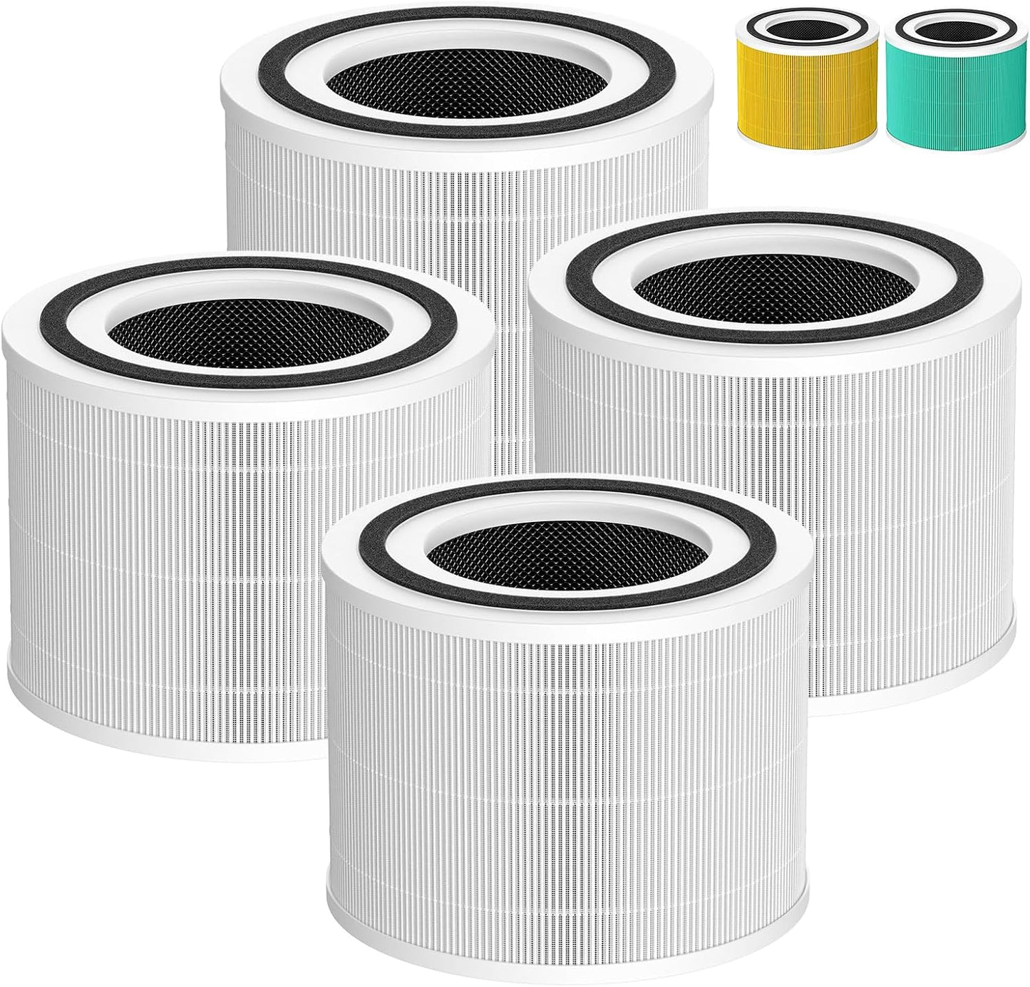 4 Filtros Repuesto Puro 240 3en1 Carbón Activado