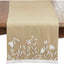 Camino mesa bordado flecos 16x72pulg