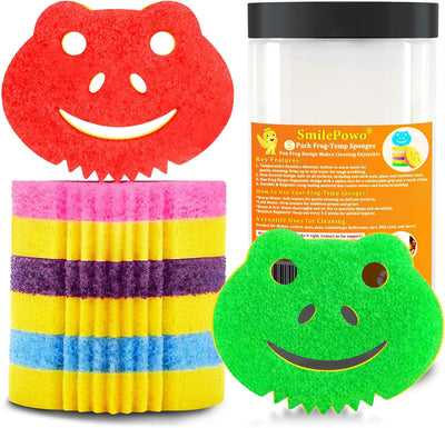 5 Pzas Esponjas Rana Doble Cara para Cocina y Hogar