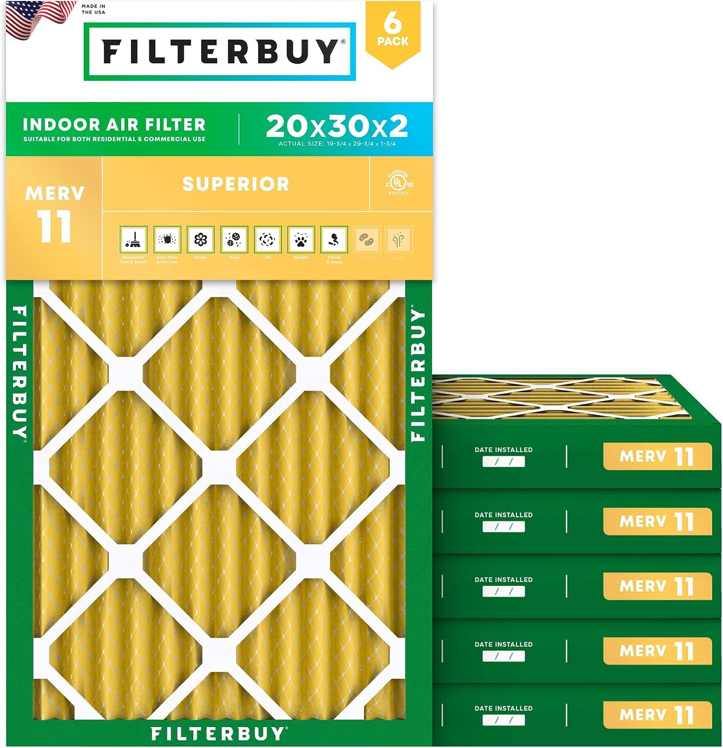 Filtros aire AFB MERV 11 pack 6