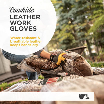 Guantes cuero trabajo hombre