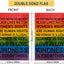 Bandera doble cara Rainbow Black Lives Matter 12.5x