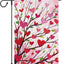 Bandera jardín corazón amor 12x18pulg arpillera