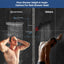 Cabezal ducha lluvia 10pulg metal rociador mano alta presi