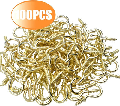 Ganchos techo 3/4" para tazas y plantas color dorado