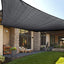 Parasol rectangular UV 12x16ft color gris grafito