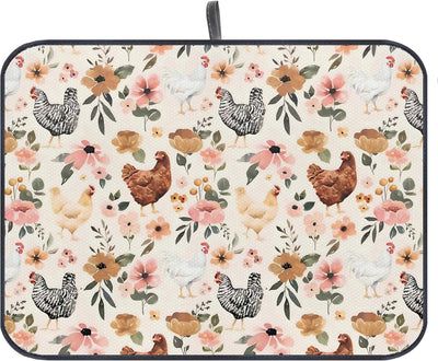 Manta para secar platos vintage floral absorbente para cocina 20x15 pulgadas
