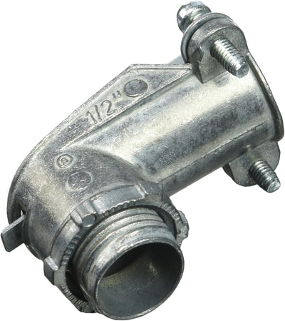 Conector conducto flexible metal 90 grados 1 pza