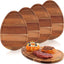 4 Tablas Cortar Acacia 15x7pulg Bloque Carnicero
