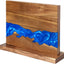 Bloque magnético cuchillos madera acacia resina azul 12x10pulg