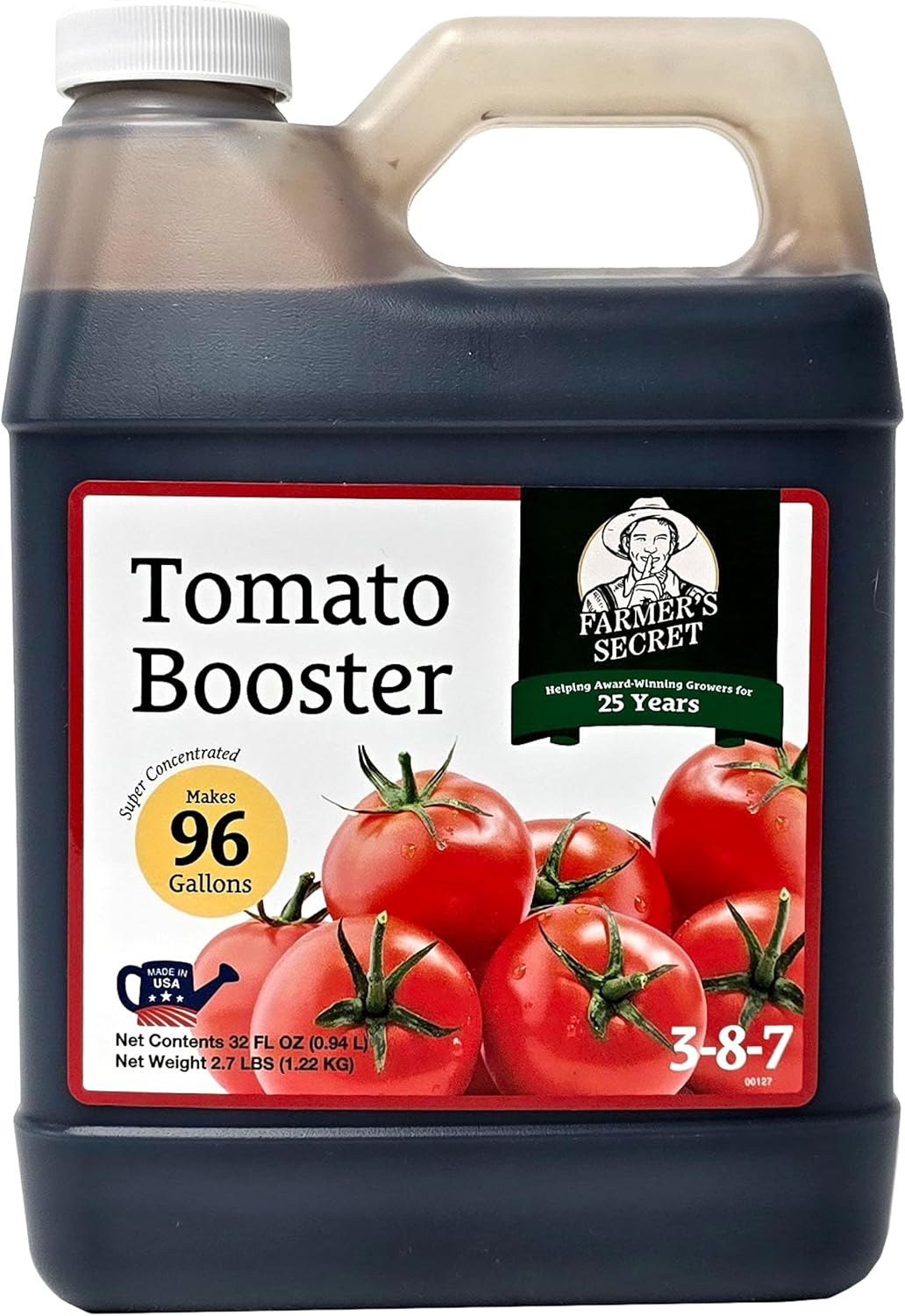 Fertilizante tomate 3:8:7 con húmico hierro 32oz